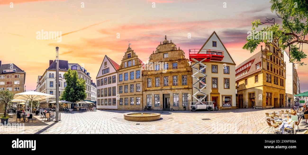 Città vecchia di Bielefeld, germania Foto Stock