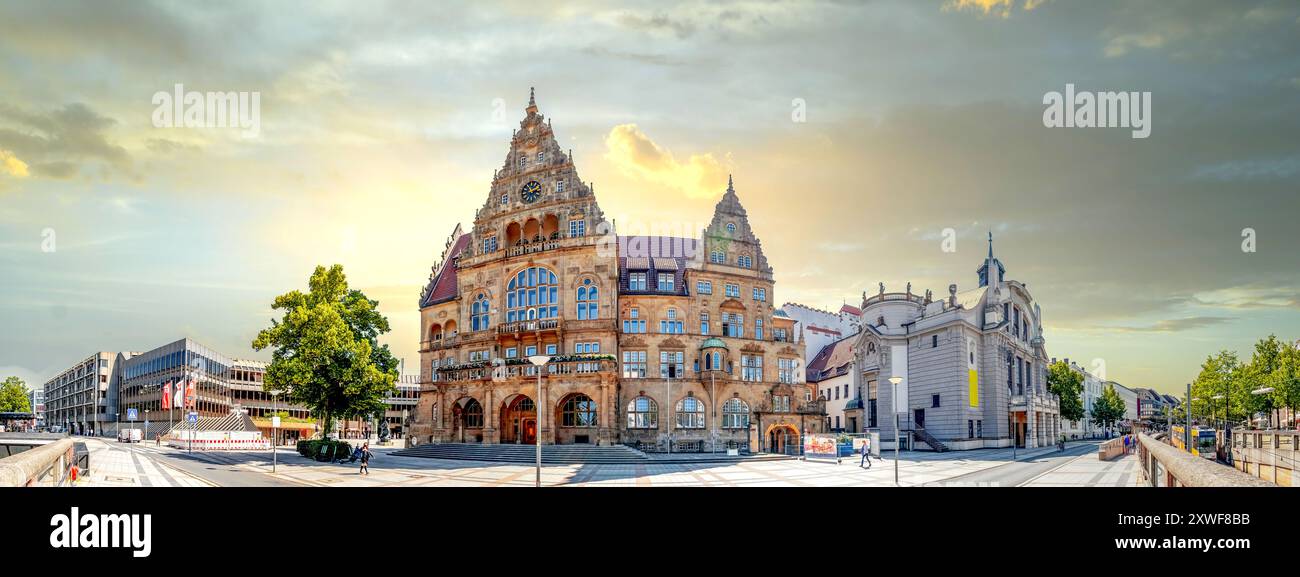 Città vecchia di Bielefeld, germania Foto Stock