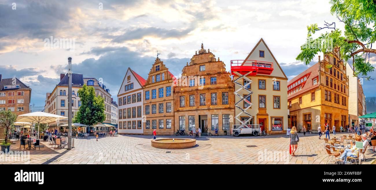 Città vecchia di Bielefeld, germania Foto Stock