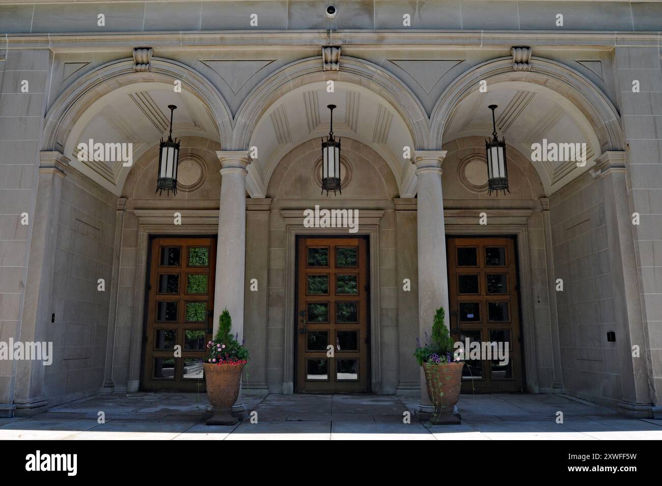 Ingresso al Frick Art Museum presso i Frick Pittsburgh Museums and Gardens, nella storica tenuta dell'industriale Henry Clay Frick. Foto Stock