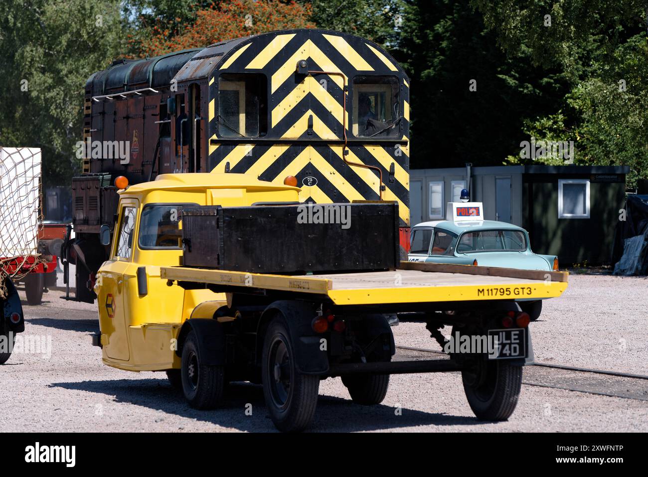 Railways at Work 1960s Re-Enactment Event, Great Central Railway, Leicestershire, agosto 2024 Foto Stock