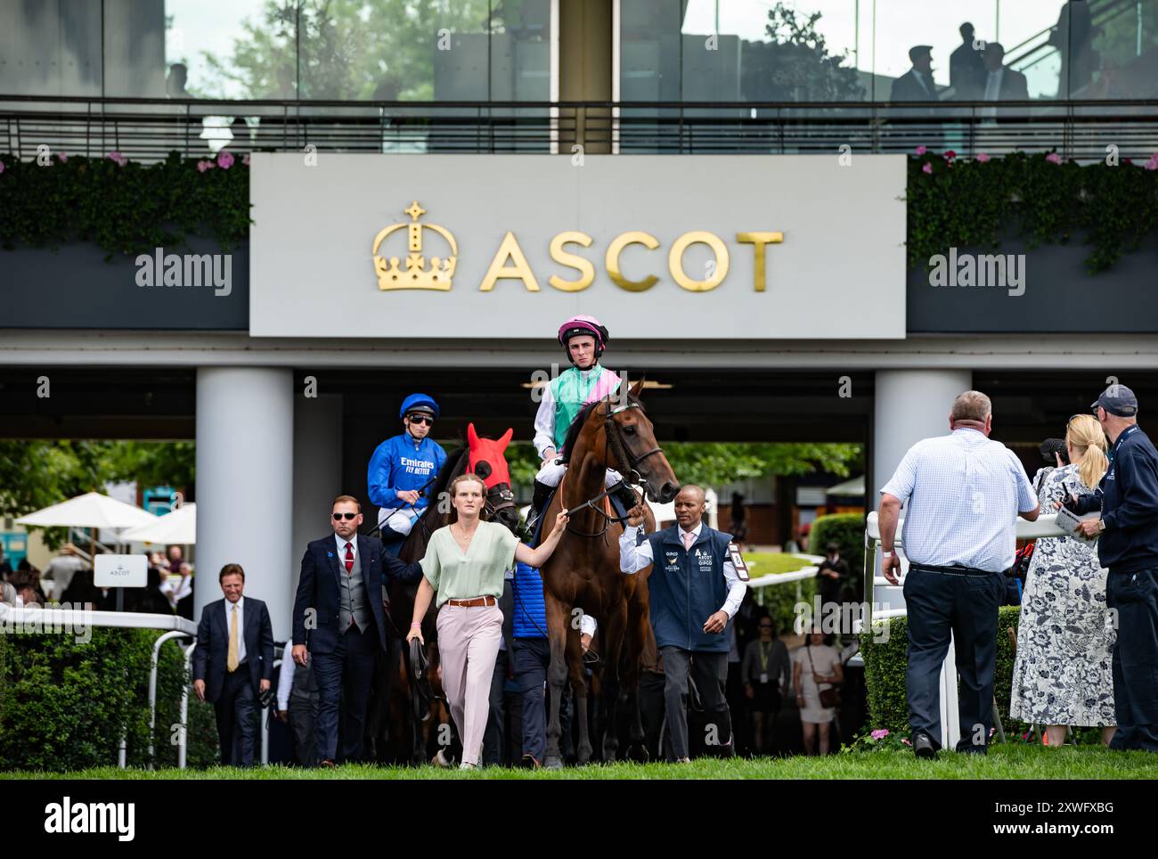 Bluestocking e Rossa Ryan partono per le tappe King George vi & Queen Elizabeth QIPCO del 2024 ad Ascot. Crediti JTW equine Images / Alamy Foto Stock