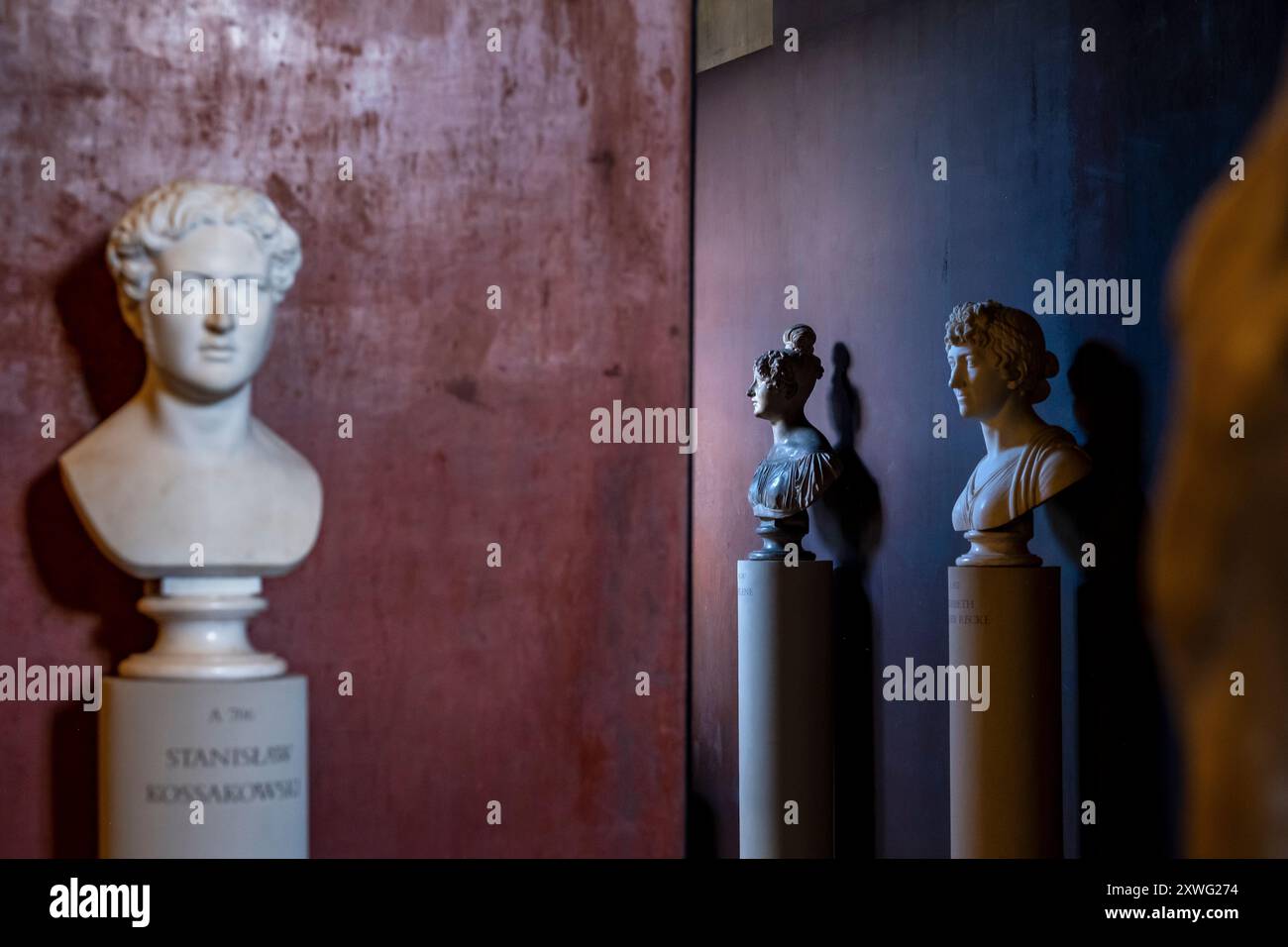 Sculture al Museo Thorvaldsen di Copenaghen, Danimarca Foto Stock