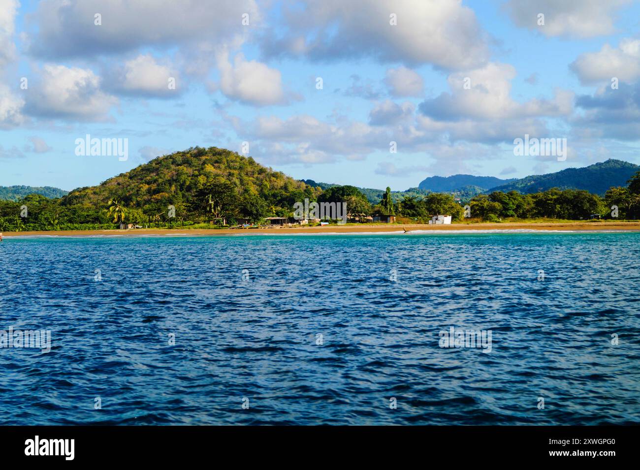 Paesaggio costiero di Santa Lucia, Santa Lucia Foto Stock