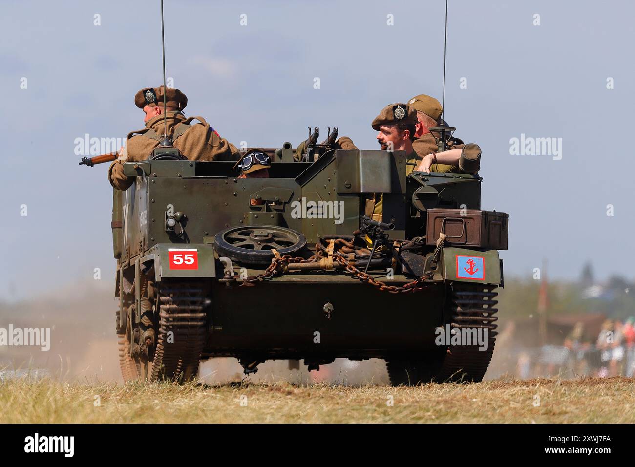 Bren Gun Carrier in mostra presso l'esperienza di guerra dello Yorkshire vicino a Bradford, West Yorkshire, Regno Unito Foto Stock