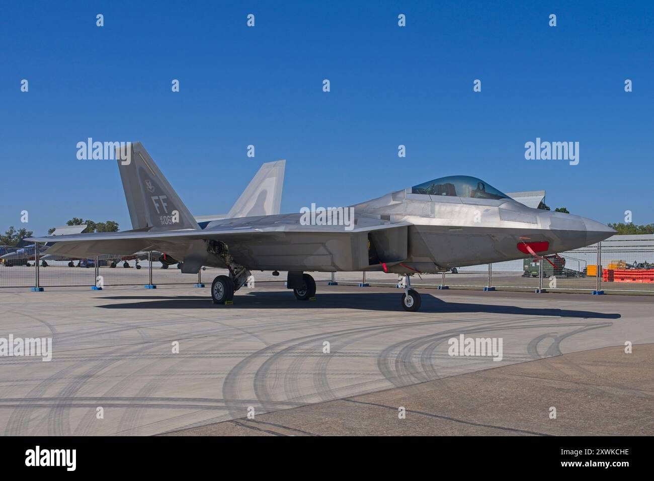 USAF F-22A Raptor Royal Australian Air Force (RAAF) base Darwin, Australia. Foto Stock