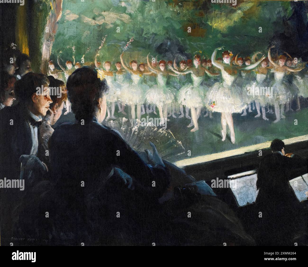 Pittura di Everett Shinn, The White Ballet, 1904 Foto Stock