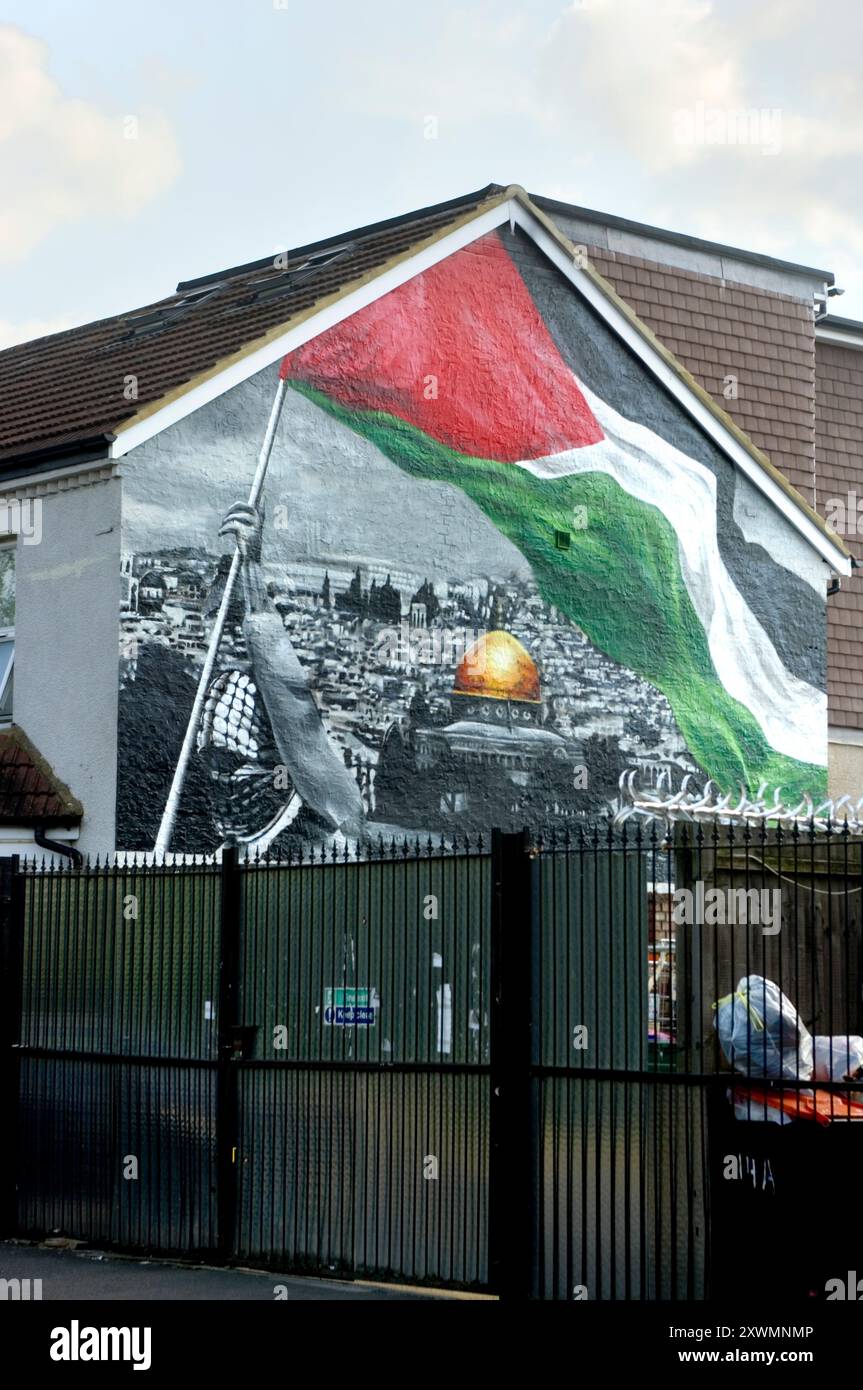 Murale Pro Palestine Foto Stock