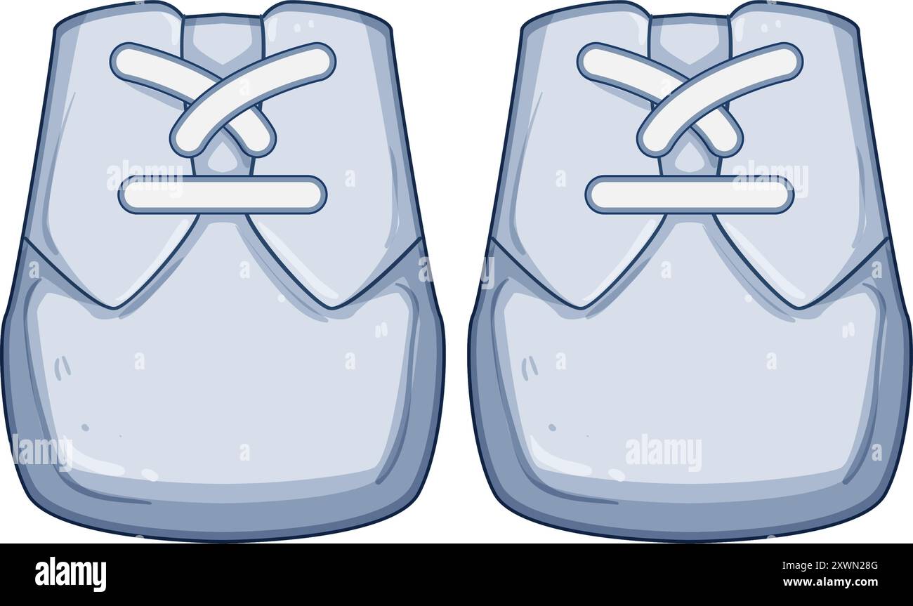 illustrazione vettoriale dei cartoni animati degli stivaletti per neonati Illustrazione Vettoriale