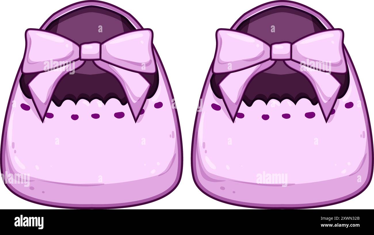 illustrazione vettoriale dei cartoni animati degli stivaletti caldi per bambini Illustrazione Vettoriale