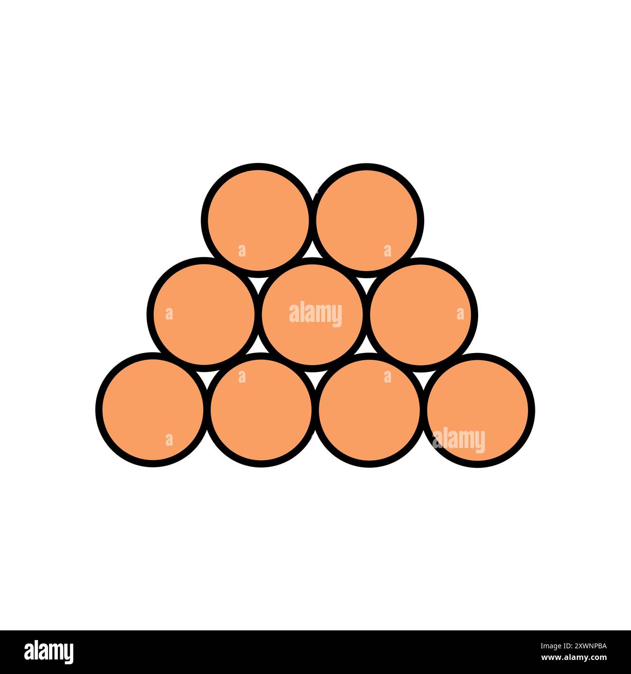 Icona a colori della linea della sfera da picchetto. Firma per pagina Web, app mobile, pulsante, logo. Pulsante isolato vettore. Traccia modificabile. Illustrazione Vettoriale
