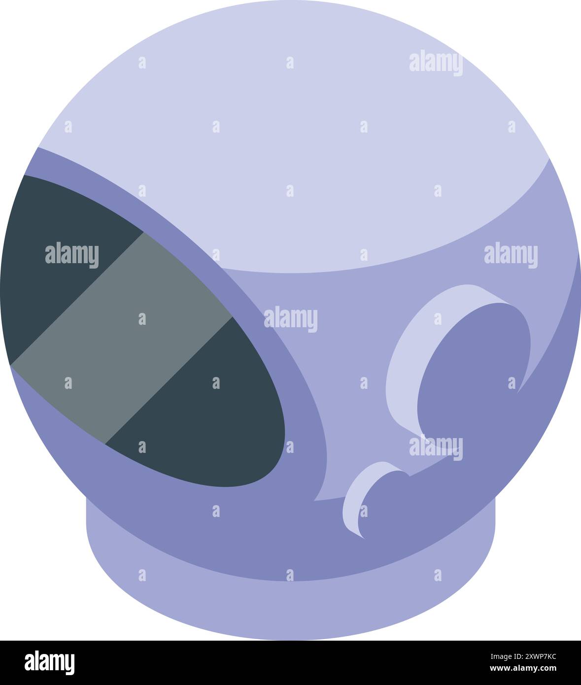 L'elmetto degli astronauti galleggia nella vasta distesa dello spazio, evocando un senso di meraviglia e lo spirito dell'esplorazione spaziale Illustrazione Vettoriale