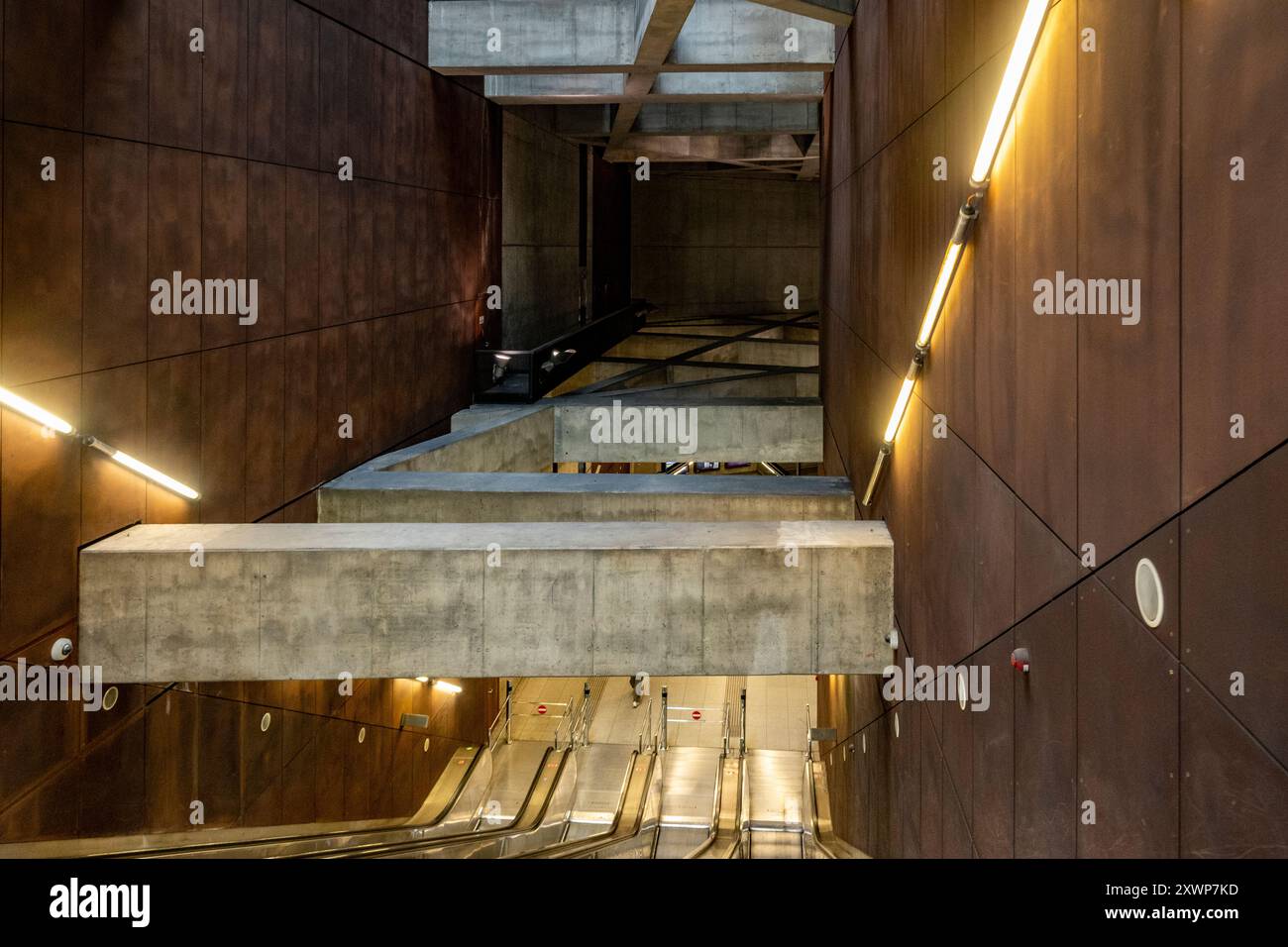 Stazione della metropolitana di Budapest Foto Stock