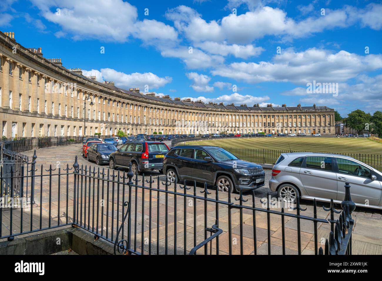 Royal Crescent, Bath, Somerset, Inghilterra, Regno Unito Foto Stock