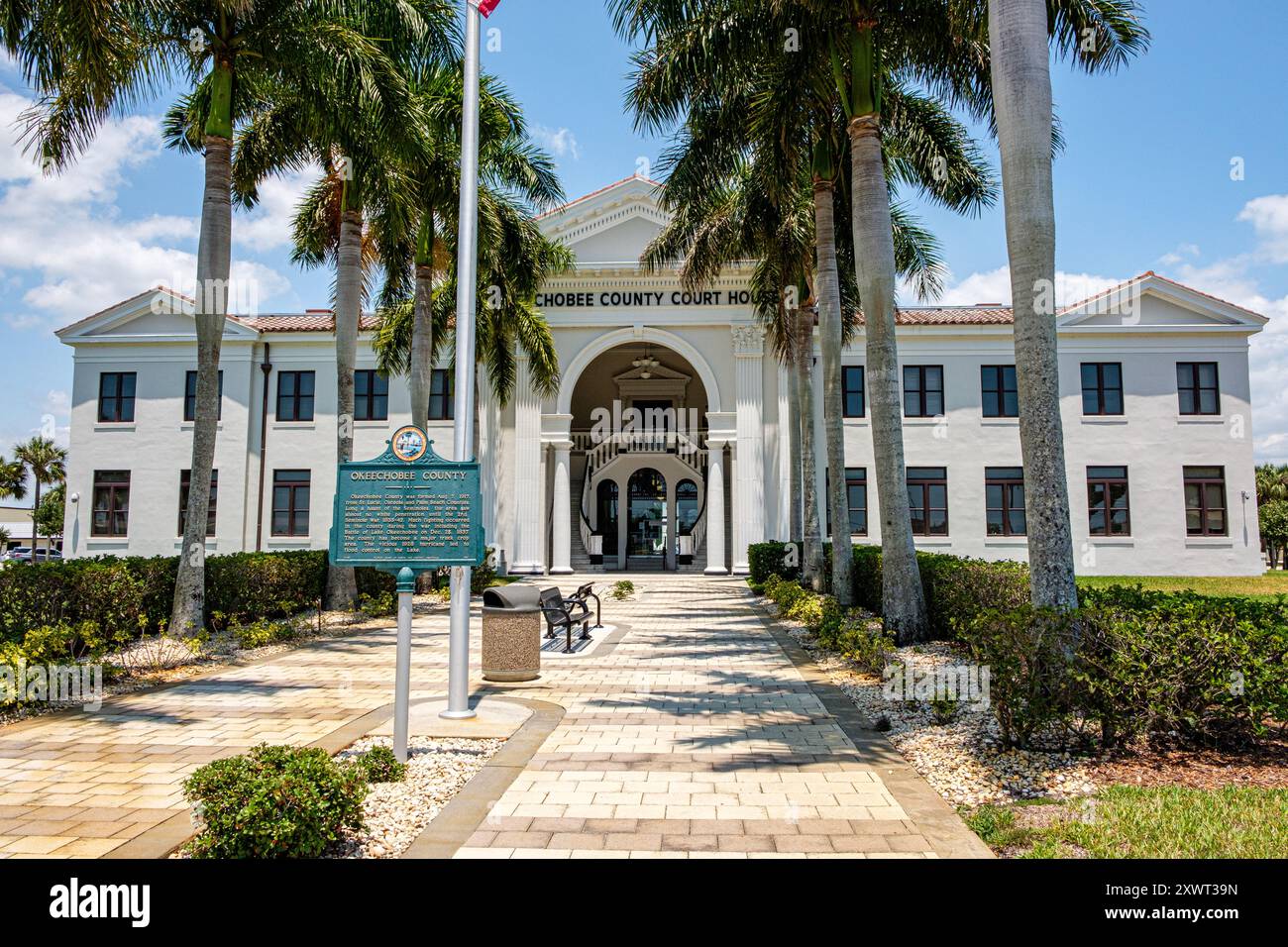 Okeechobee County Courthouse, NW 2nd Street, Okeechobee, Florida Foto Stock