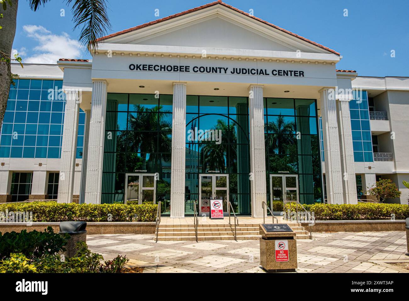 Okeechobee County Judicial Center, NW 3rd Street, Okeechobee, Florida Foto Stock