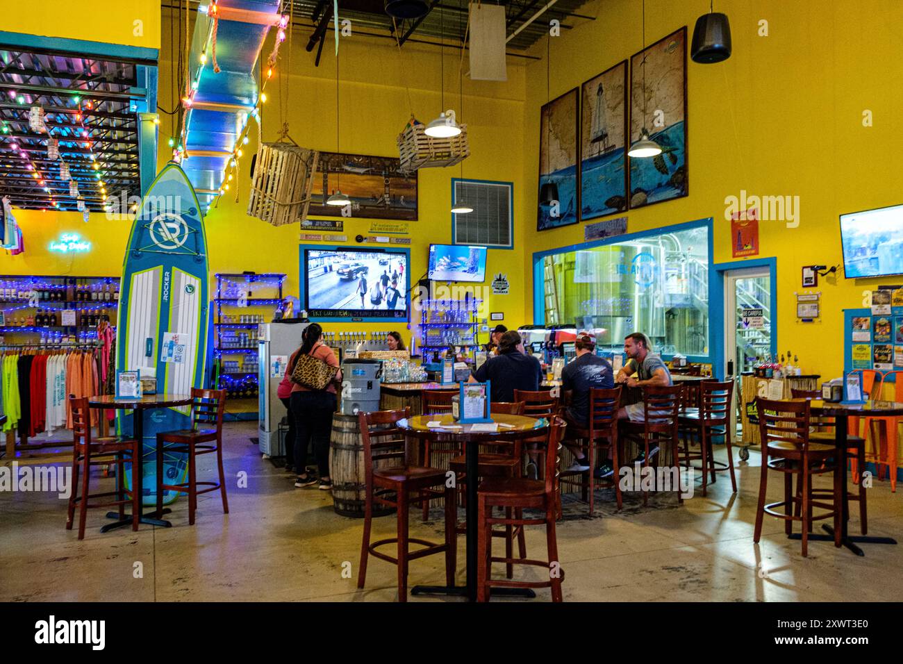 Islamorada Brewery & Distillery, St Lucie Blvd, Fort Pierce, Florida Foto Stock