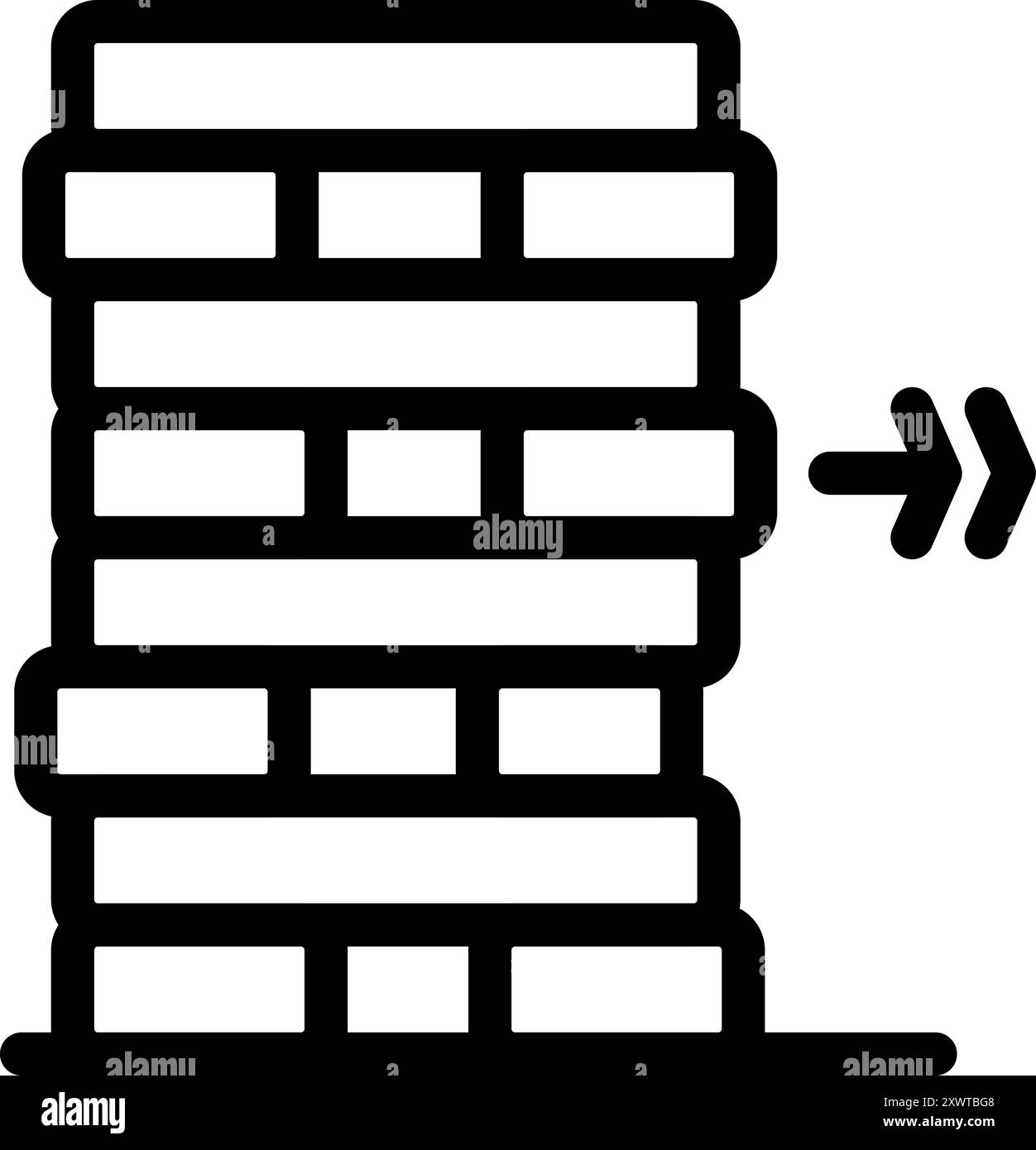 Icona in bianco e nero di una freccia che spinge una pila di monete, che rappresenta il concetto di crescita degli investimenti Illustrazione Vettoriale