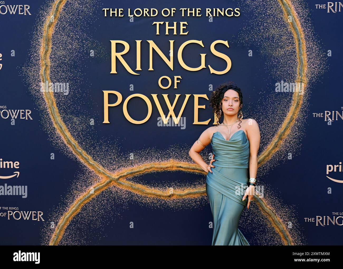 LONDRA, REGNO UNITO. 20 agosto 2024. Anna Maria partecipa alla prima mondiale di The Lord of the Rings: The Rings of Power - stagione 2 al BFI SOUTHBANK di Londra, Regno Unito. ( Credito: Vedi li/Picture Capital/Alamy Live News Foto Stock