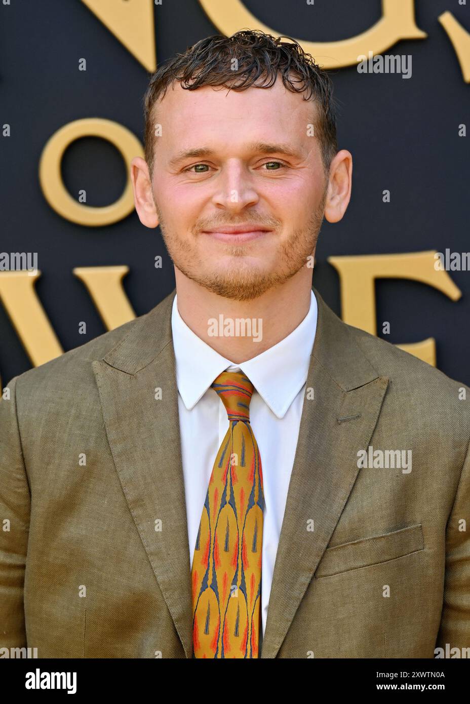 LONDRA, REGNO UNITO. 20 agosto 2024. Charlie Rix partecipa alla prima mondiale di The Lord of the Rings: The Rings of Power - stagione 2 al BFI SOUTHBANK di Londra, Regno Unito. ( Credito: Vedi li/Picture Capital/Alamy Live News Foto Stock