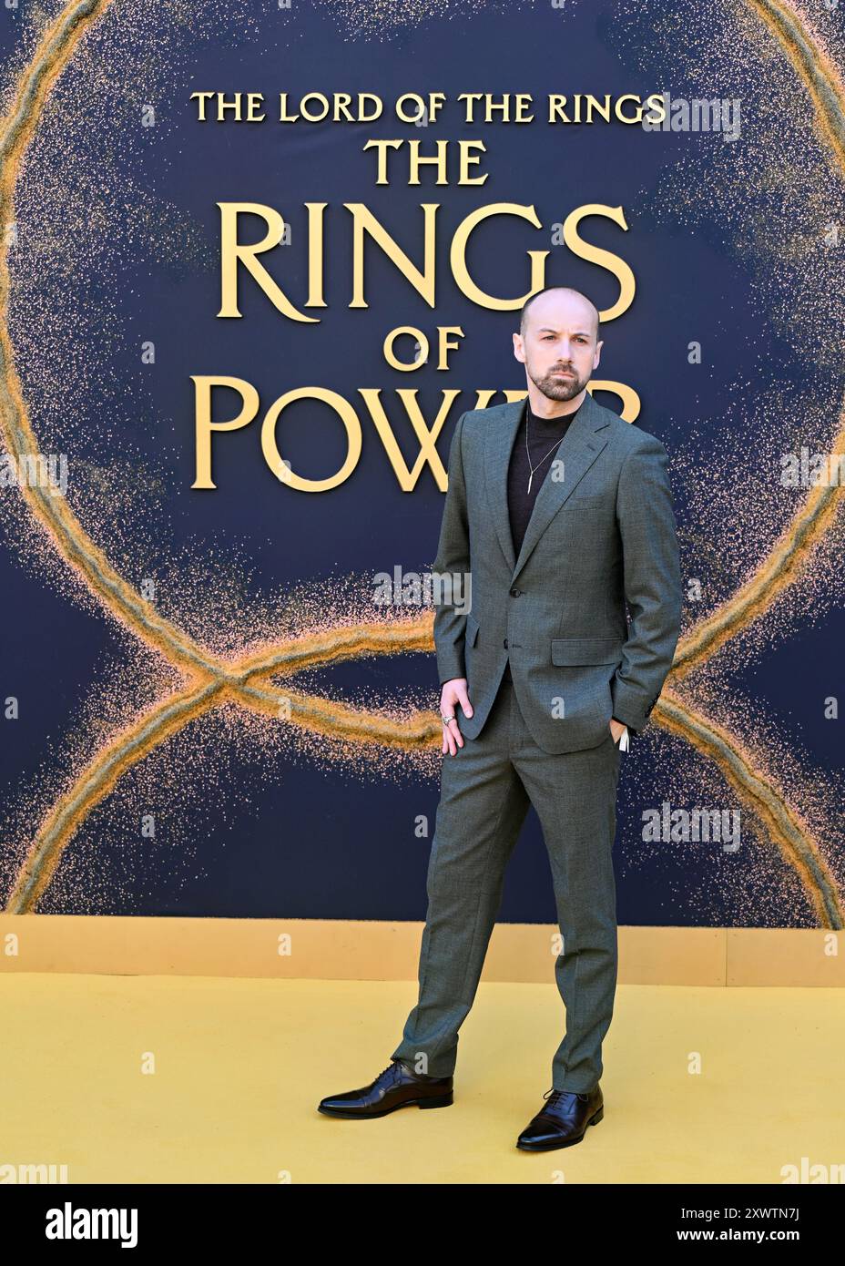 LONDRA, REGNO UNITO. 20 agosto 2024. Harry Moran partecipa alla prima mondiale di The Lord of the Rings: The Rings of Power - stagione 2 al BFI SOUTHBANK di Londra, Regno Unito. ( Credito: Vedi li/Picture Capital/Alamy Live News Foto Stock