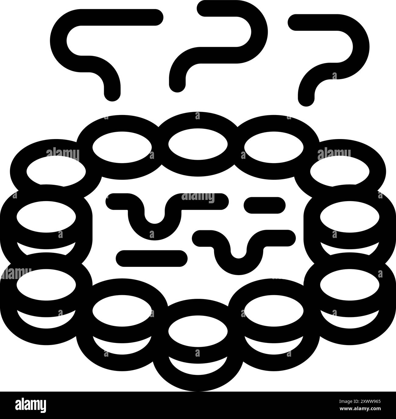 Batteri o virus sta rilasciando tossine nel corpo e lo sta facendo ammalare Illustrazione Vettoriale