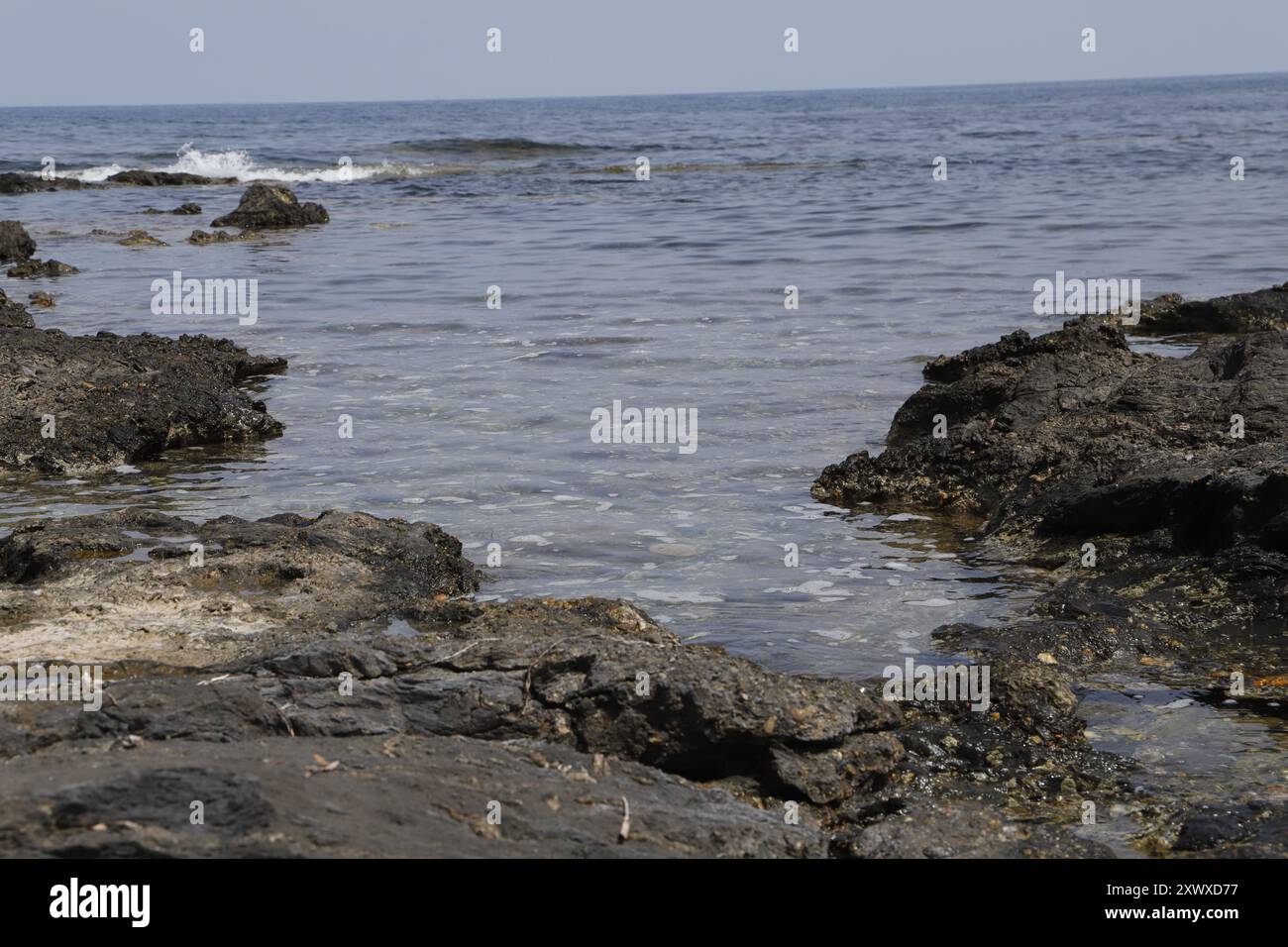 Pozo del esparto e dintorni in spiaggia in primavera Foto Stock