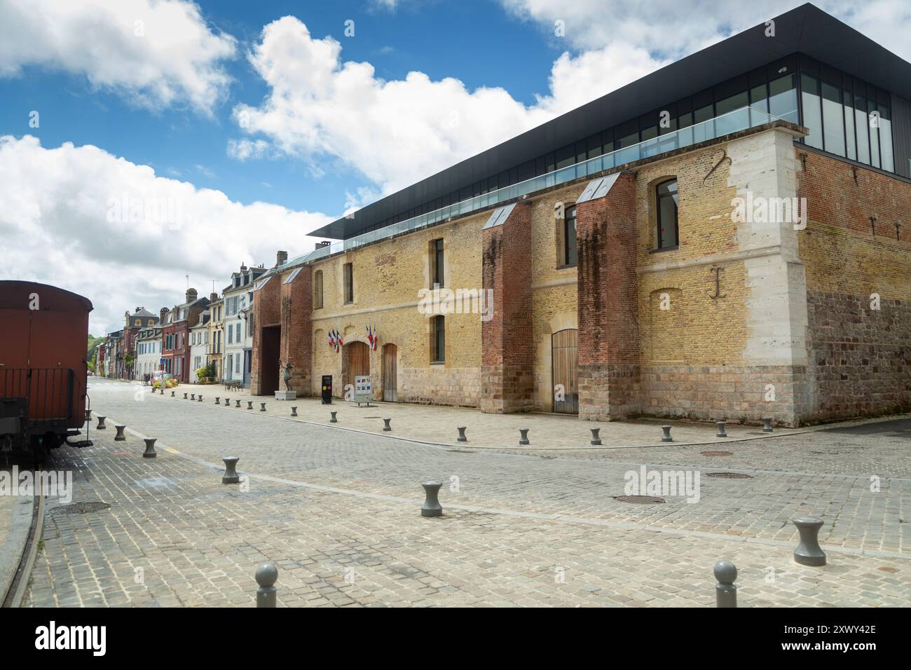 Il Salt Warehouse, o magazzino di sale, o magazzino di sale, è un edificio situato nel porto di Saint-Valery-sur-somme, nella parte occidentale del dipartimento somme Foto Stock