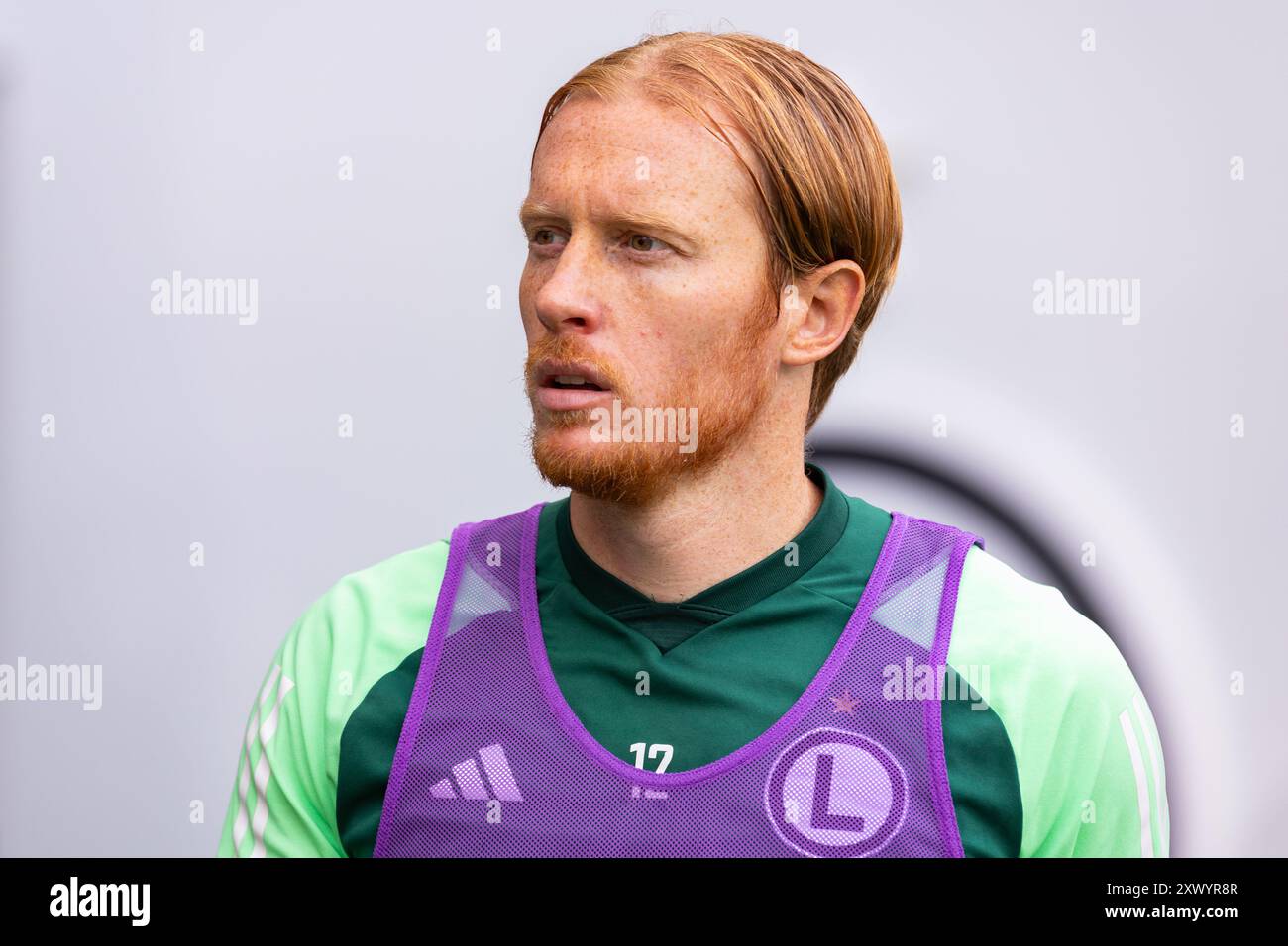 Radovan Pankov di Legia visto durante la partita polacca di PKO Bank Polski Ekstraklasa League tra Legia Warszawa e Radomiak Radom al Marshal Jozef Pilsudski Legia Warsaw Municipal Stadium. Punteggio finale; Legia Warszawa 4:1 Radomiak Radom. (Foto di Mikolaj Barbanell / SOPA Images/Sipa USA) Foto Stock