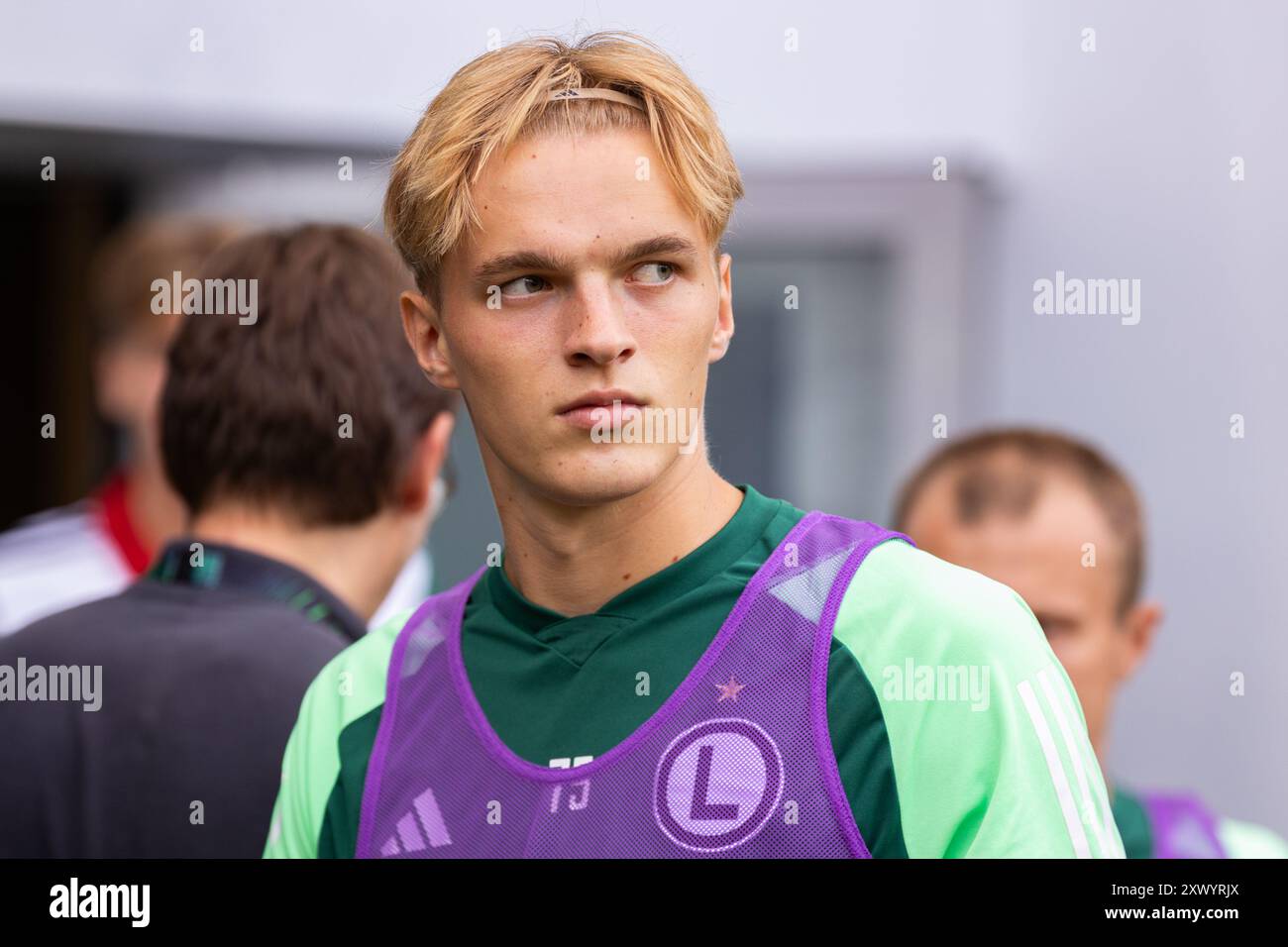 Wojciech Urbanski della Legia visto durante la partita polacca di PKO Bank Polski Ekstraklasa League tra Legia Warszawa e Radomiak Radom al Marshal Jozef Pilsudski Legia Warsaw Municipal Stadium. Punteggio finale; Legia Warszawa 4:1 Radomiak Radom. (Foto di Mikolaj Barbanell / SOPA Images/Sipa USA) Foto Stock