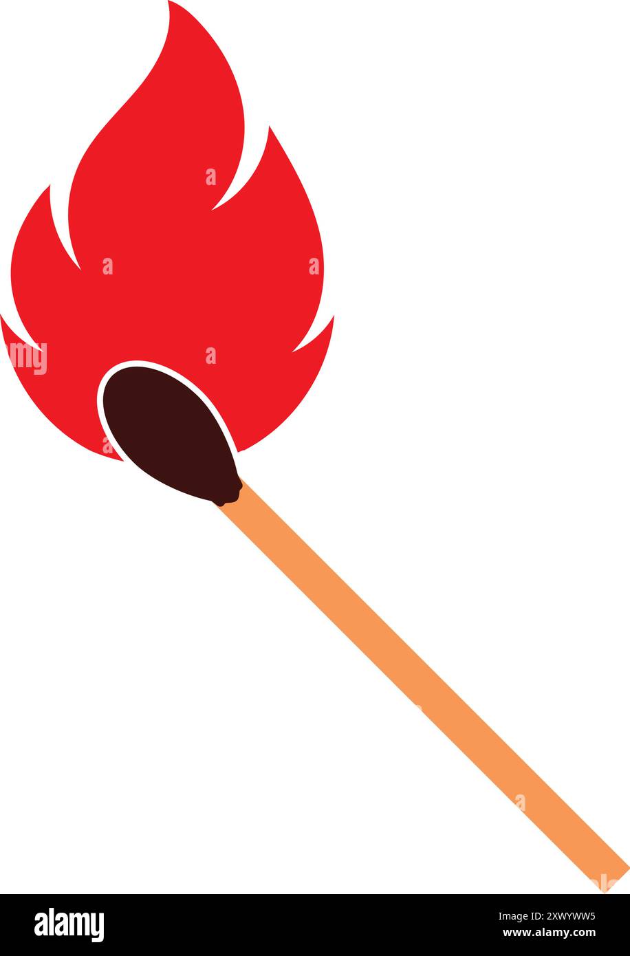 abbinare il logo del bastone al design dell'elemento illustrativo Illustrazione Vettoriale