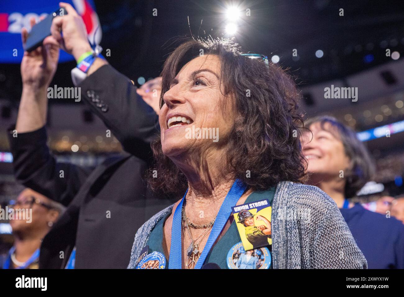 Congresso Nazionale Democratico 2° giorno Chicago. Cerimonia di apertura della convention DNC a Chicago allo United Center. Foto Stock
