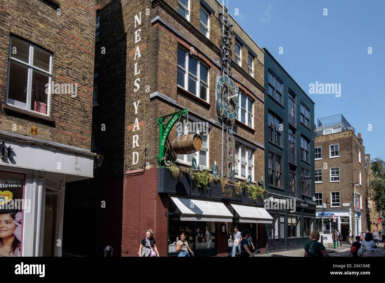 Neal's Yard, Shorts Garden, Covent Garden, Londra Regno Unito Foto Stock
