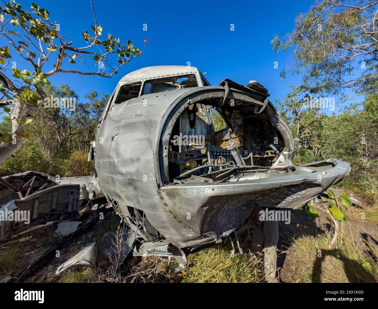 Naufragio di un C-53 Skytrooper, caduto il 26 febbraio 1942 a Vansittart Bay, Kimberley, Australia Occidentale, Australia, Pacifico Foto Stock Naufragio di un C-53 Skytrooper, caduto il 26 febbraio 1942 a Vansittart Bay, Kimberley, Australia Occidentale, Australia, Pacifico Foto Stock