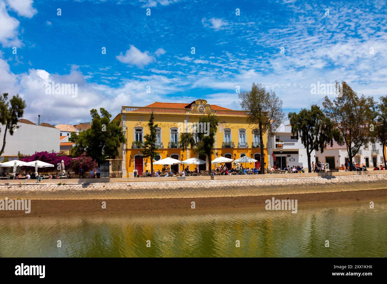 Ristorante, Tavira, Algarve, Portogallo, penisola iberica, Europa sud-occidentale Foto Stock