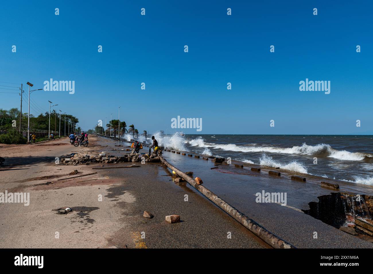 Lago di Tanganjika, Kalemie, Tanganica proince, Repubblica Democratica del Congo, Africa Foto Stock