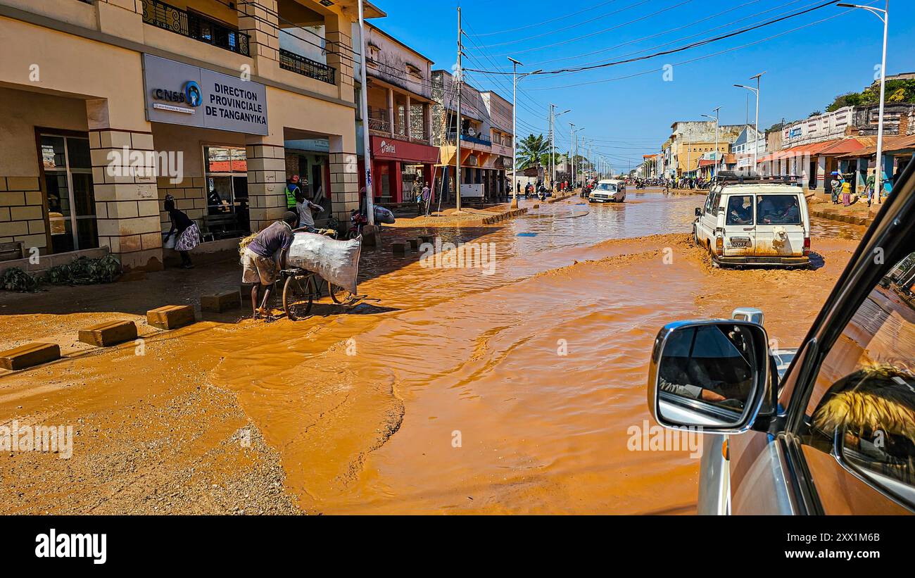 Lago di Tanganjika, Kalemie, Tanganica proince, Repubblica Democratica del Congo, Africa Foto Stock