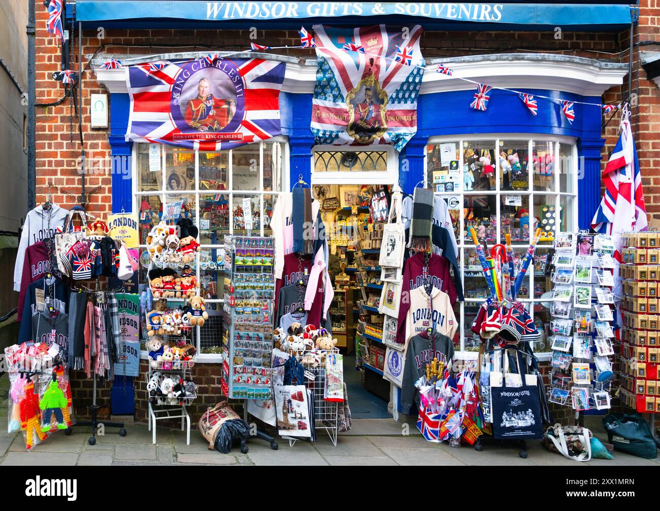 Negozio di articoli da regalo tradizionale a Windsor, Berkshire, Inghilterra, Regno Unito, Europa Foto Stock