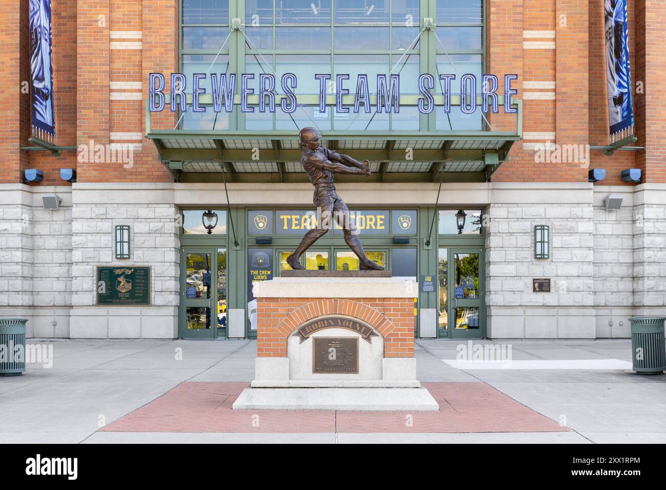 L'American Family Field ospita i Milwaukee Brewers, squadra di baseball della Major League Baseball. Lo stadio era precedentemente conosciuto come Miller Park. Foto Stock