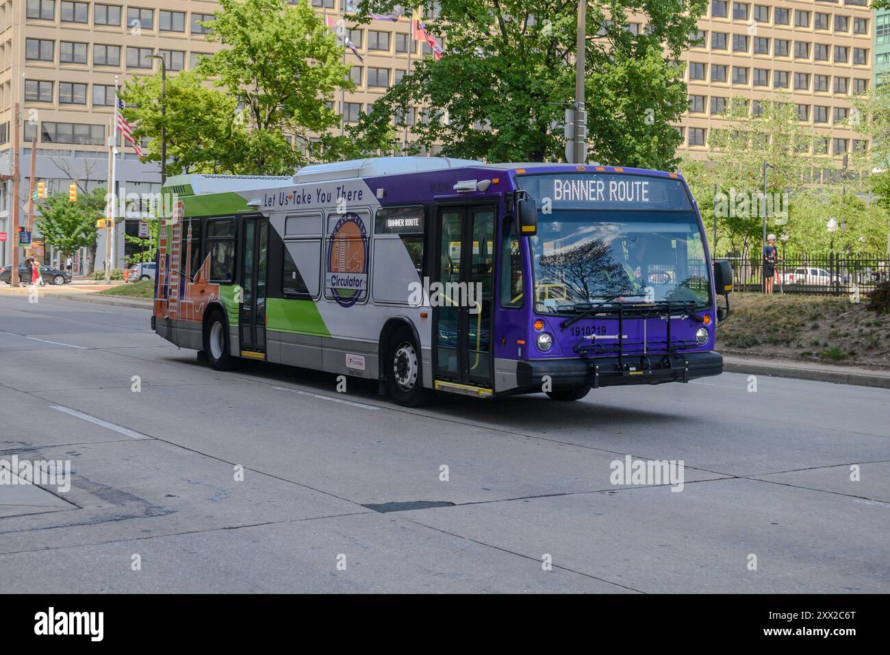 Autobus Maryland MTA a Baltimora Foto Stock Autobus Maryland MTA a Baltimora Foto Stock