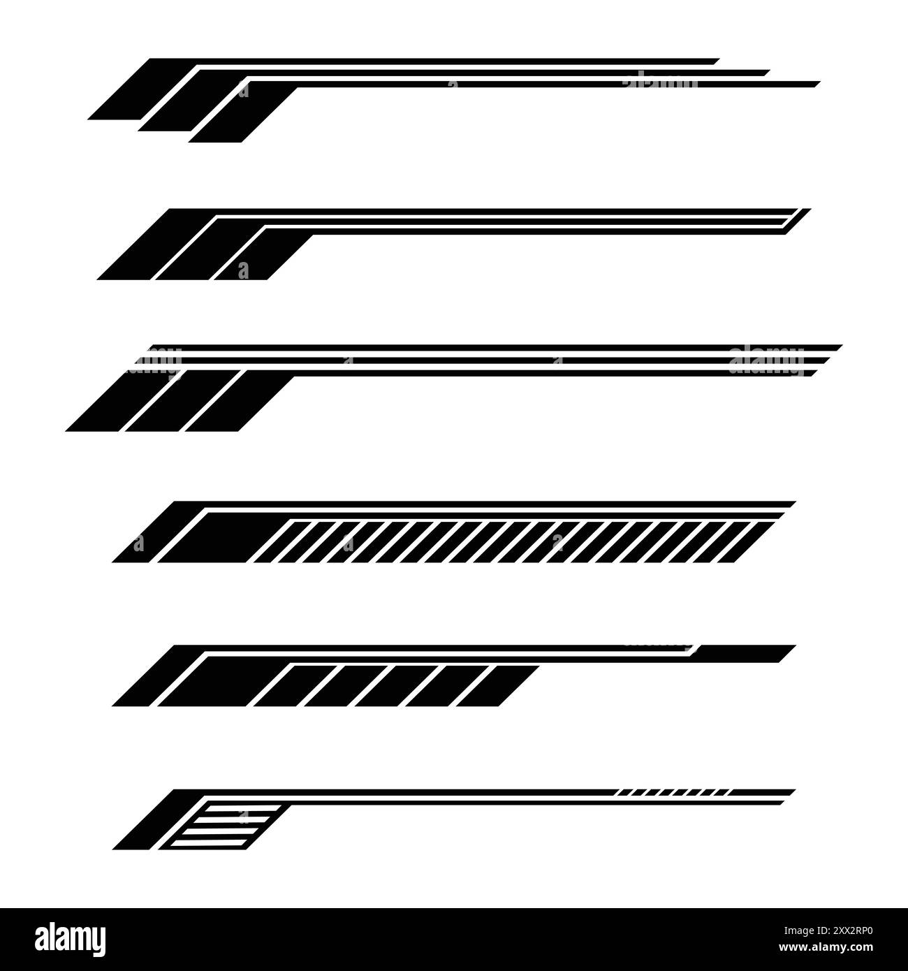 Decalcomanie nere Race Illustrazione Vettoriale