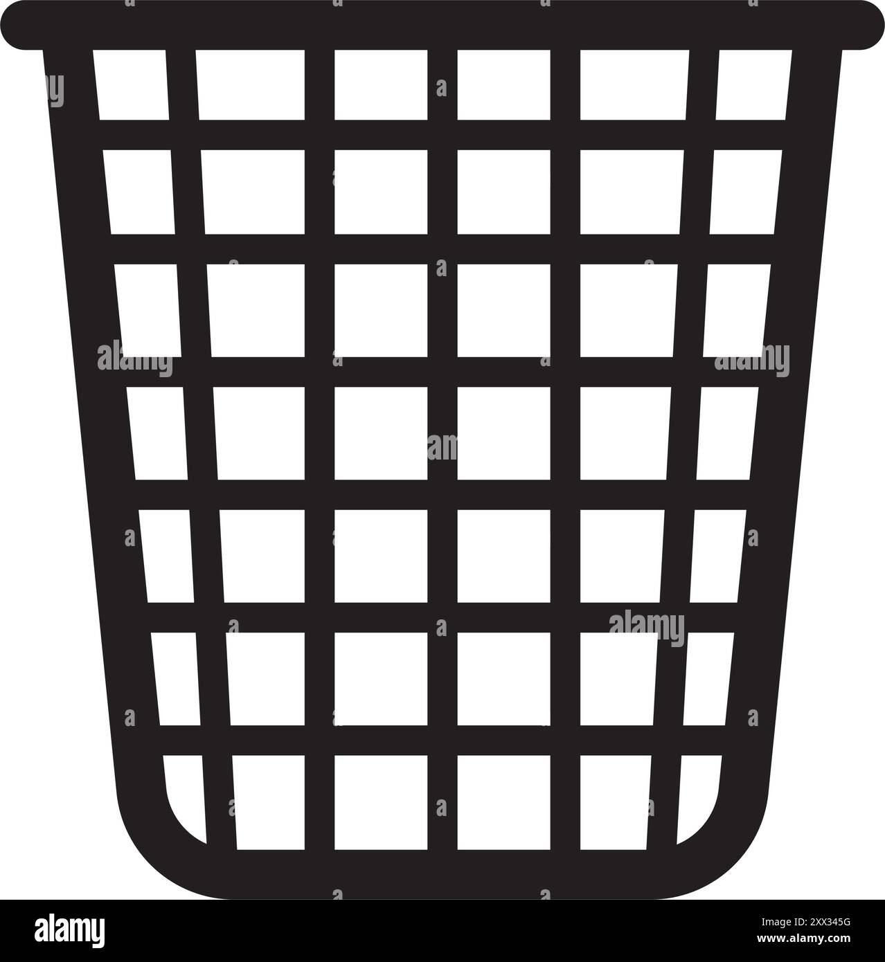 icona vettoriale cestino illustrazione disegno modello Illustrazione Vettoriale