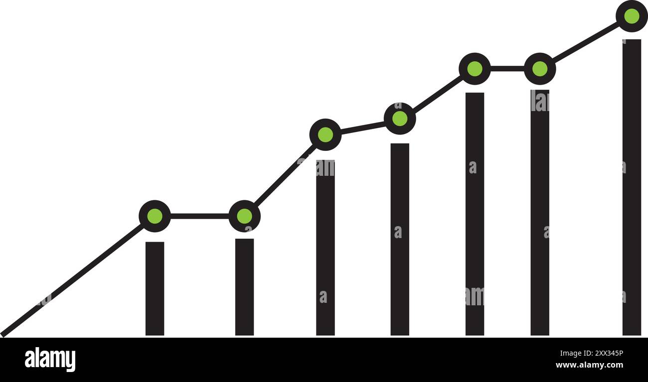 icona statistica illustrazione vettoriale disegno simbolo Illustrazione Vettoriale