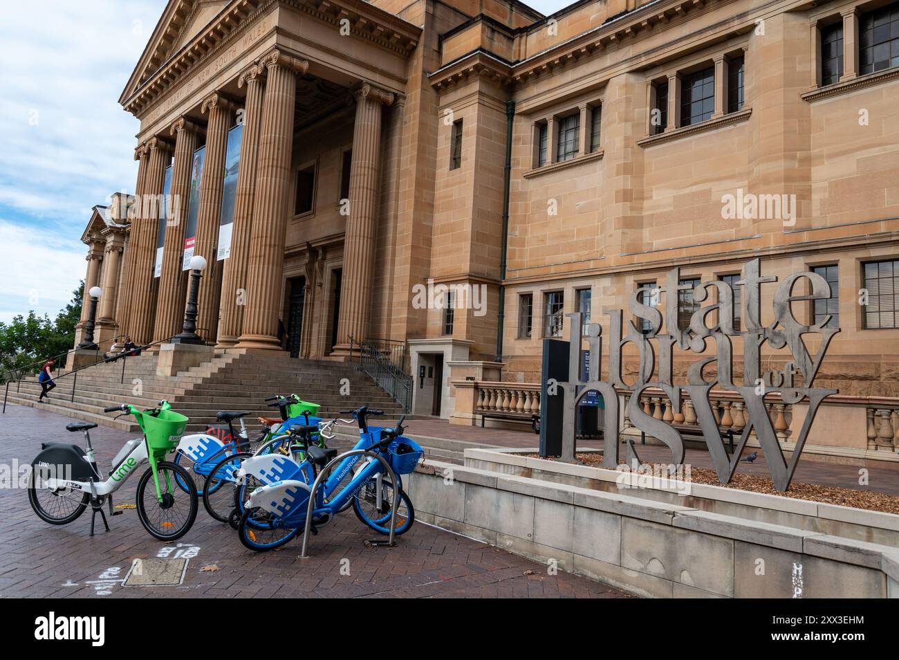 The State Library of New South Wales on Shakespeare Place a Sydney, New South Wales, (NSW) Australia. Parte della Biblioteca di Stato è nota come Mitch Foto Stock