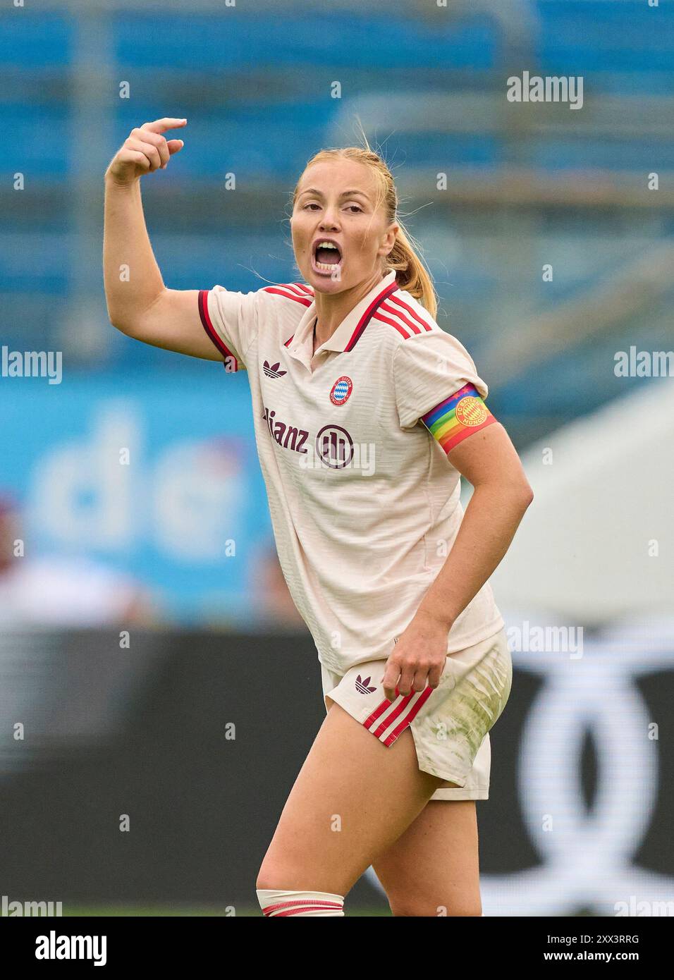 Glodis Perla Viggosdottir, FCB Damen 4 nella partita di calcio femminile FC BAYERN Muenchen - JUVENTUS TORINO 0-0 il 20 agosto 2024 a Monaco, Germania. Stagione 2024/2025, 1.Bundesliga, FCB, Monaco, Google Pixel, Frauen Bundesliga giorno di partita x, x.. Spieltag Photographer: Immagini ddp/immagini a stella Foto Stock