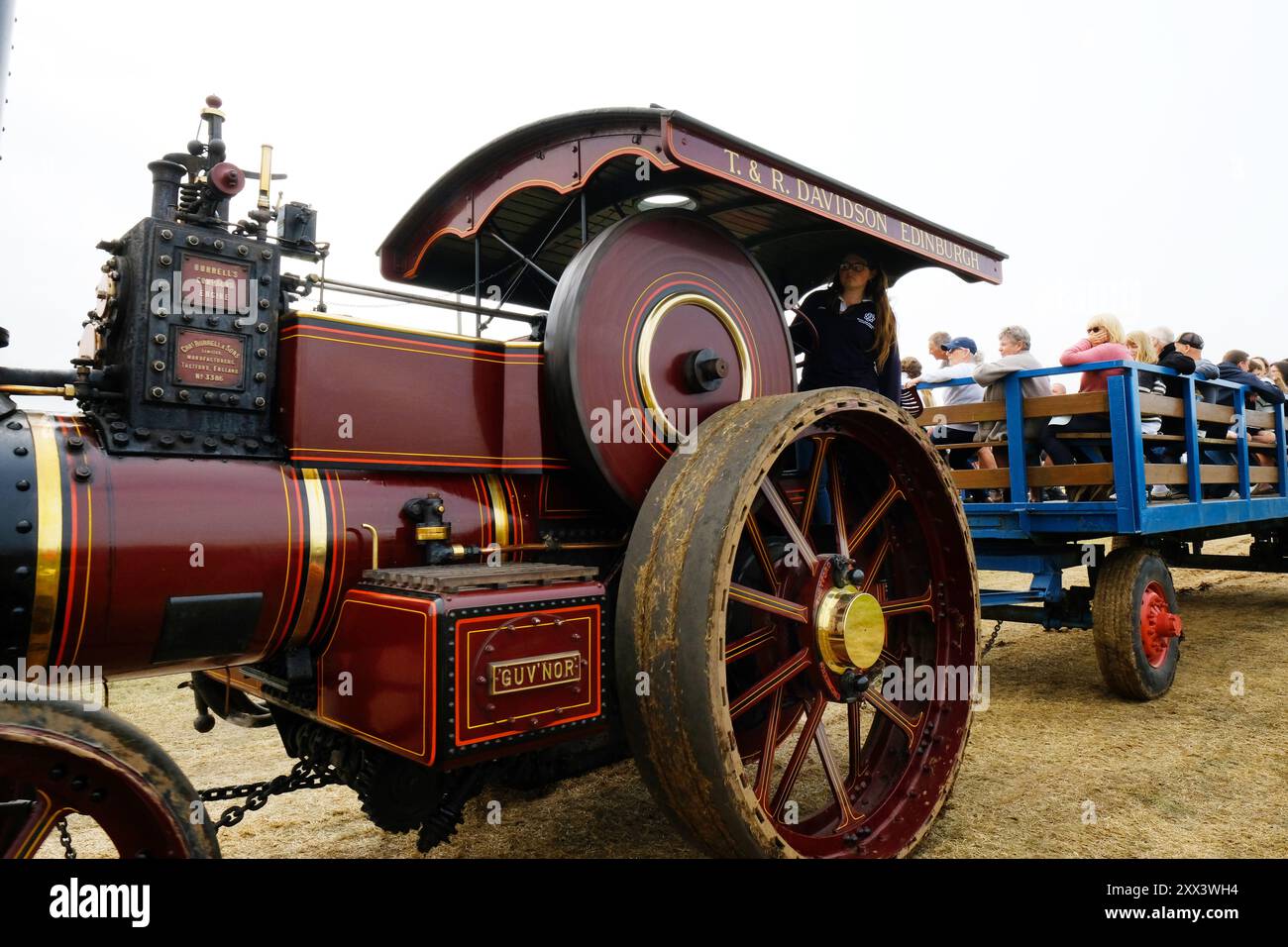 Motori di trazione al Rally dei motori a vapore dell'Inghilterra occidentale - John Gollop Foto Stock