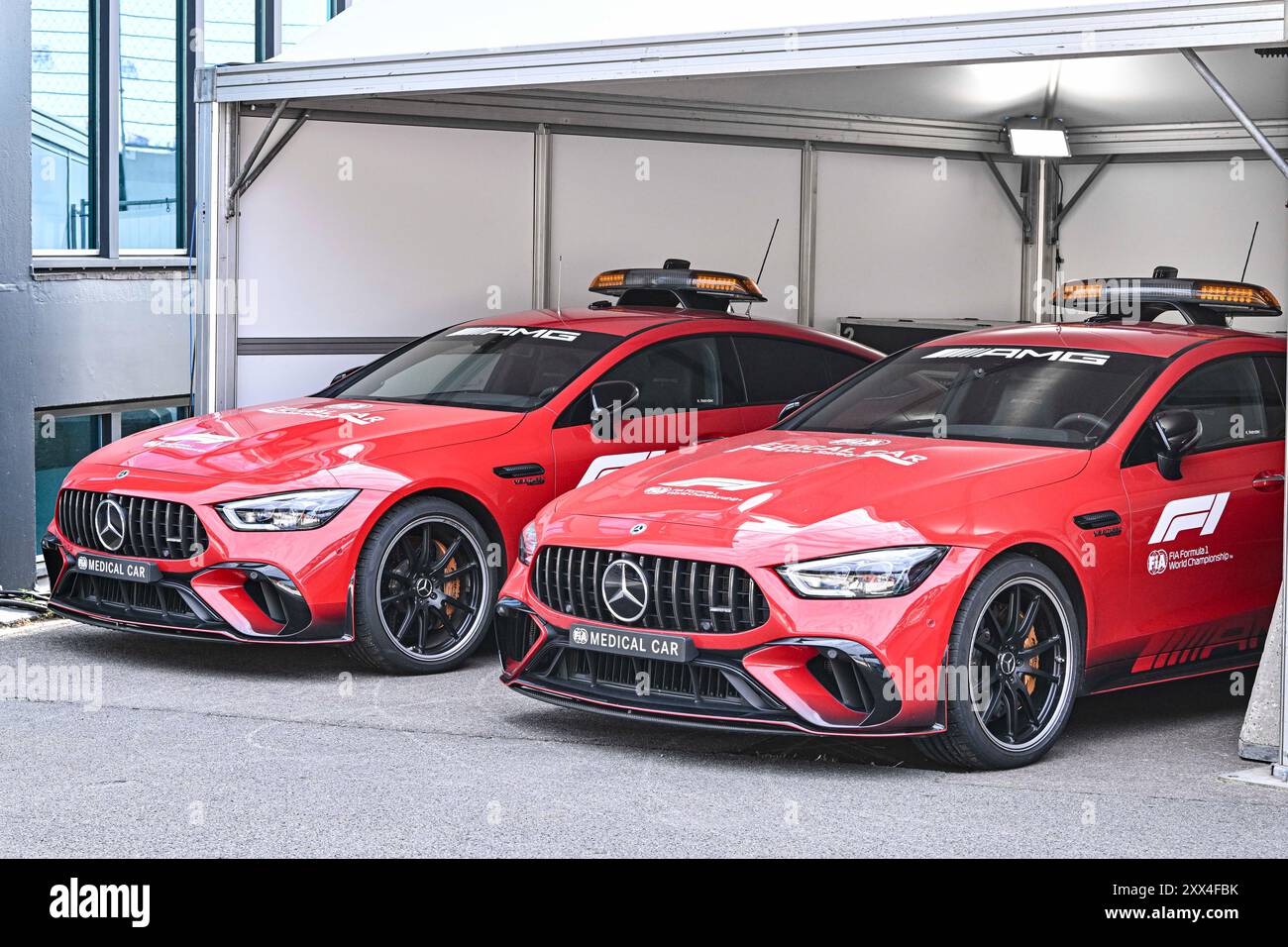 22 agosto 2024; circuito Zandvoort, Zandvoort, Olanda, Olanda settentrionale, paesi Bassi; Formula 1 Heineken Dutch Grand Prix 2024; Arrivals and Inspection Day; Mercedes-AMG GT 63 S 4MATIC Medical car per il weekend di gara Foto Stock