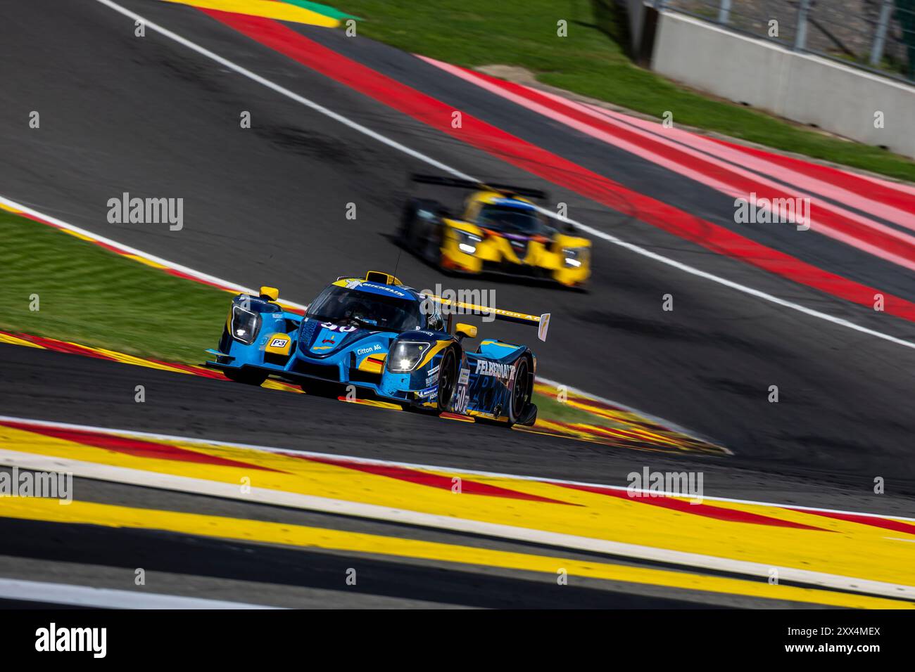 Francorchamps, Belgio, 21 agosto 2024,#50 Reiter Engineering Deu Ligier JS P320/Nissan (LMP3) Horst Felbermayr (Aut)/Miklas Born (che), durante il quarto round della Michelin le Mans Cup 2024 al Circuit de Spa-Francorchamps (Belgio), il 21 agosto 2024- Photo Kristof Vermeulen/Credit Kristof Vermeulen/Alamy Live News Foto Stock