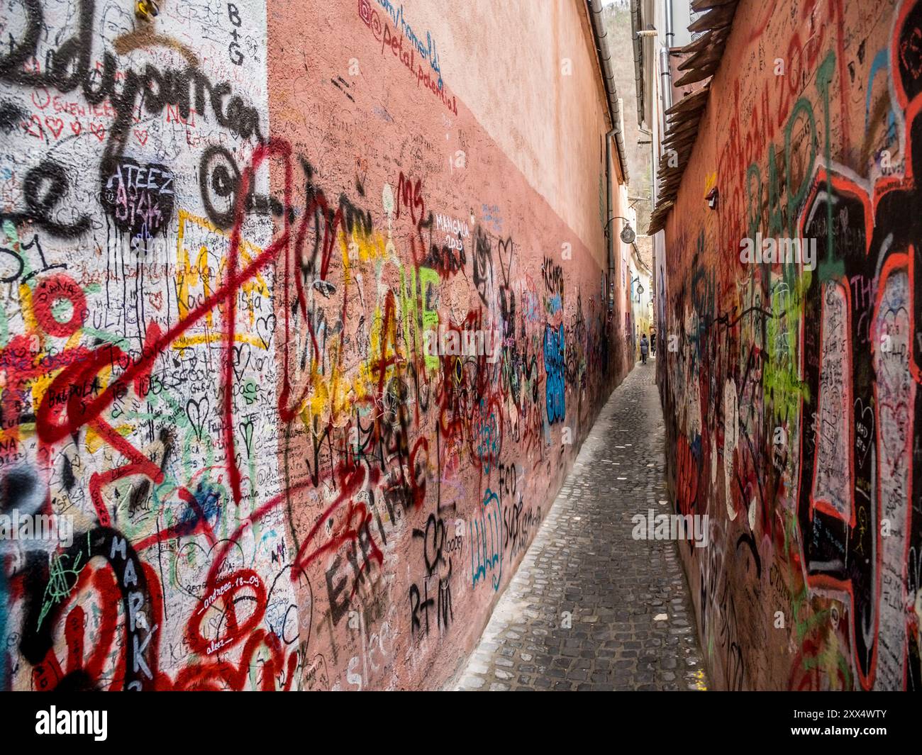 Strada Sforii, Brasov, Romania Foto Stock