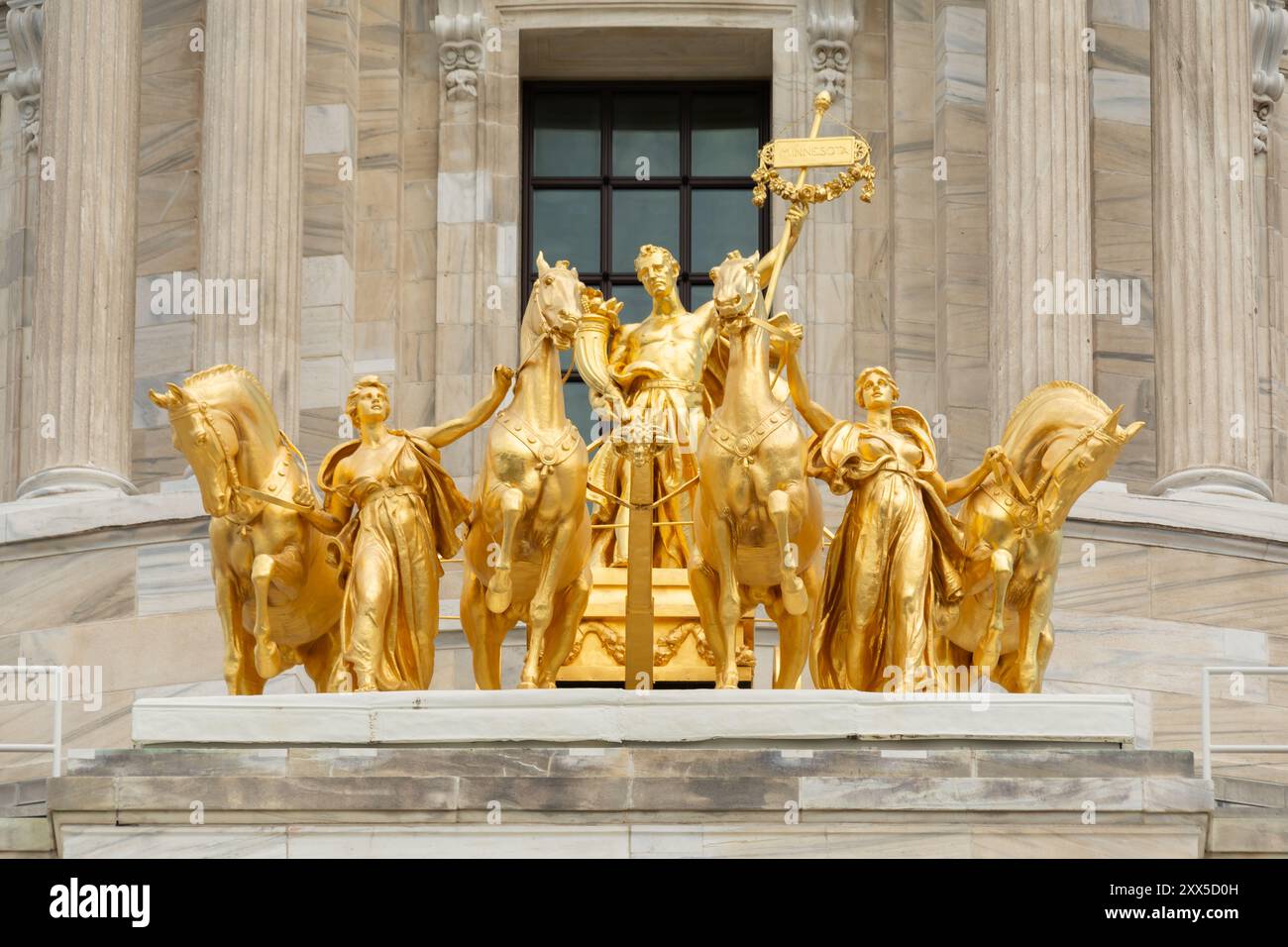 Esterno del palazzo del governo del Minnesota, costruito tra il 1896 e il 1905, a St. Paul, Minnesota, Stati Uniti. Foto Stock